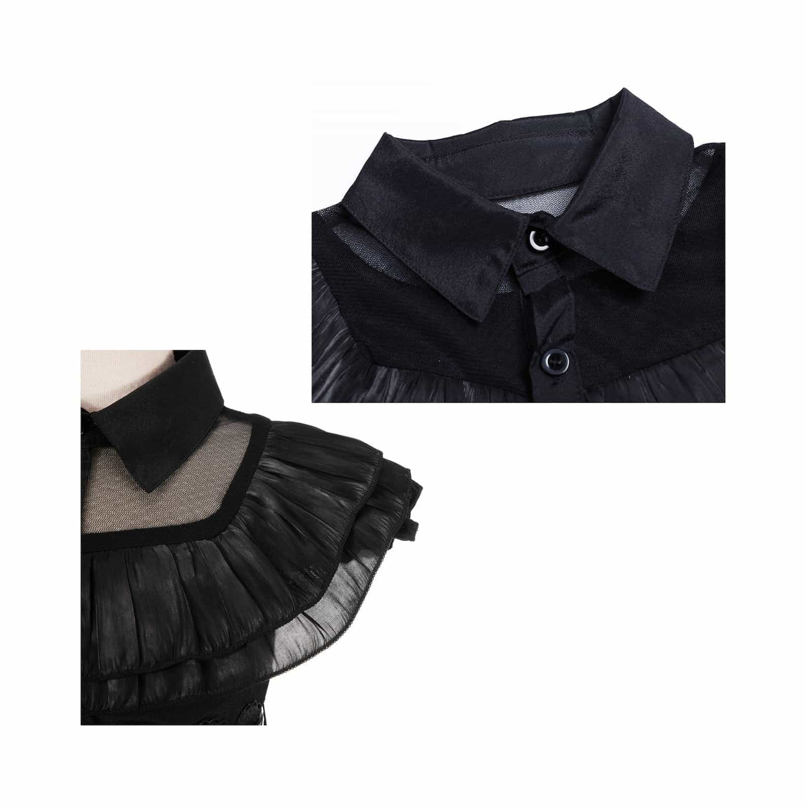 Disney-Inspired Wednesday Addams Dress, party costume, and Halloween Outfit