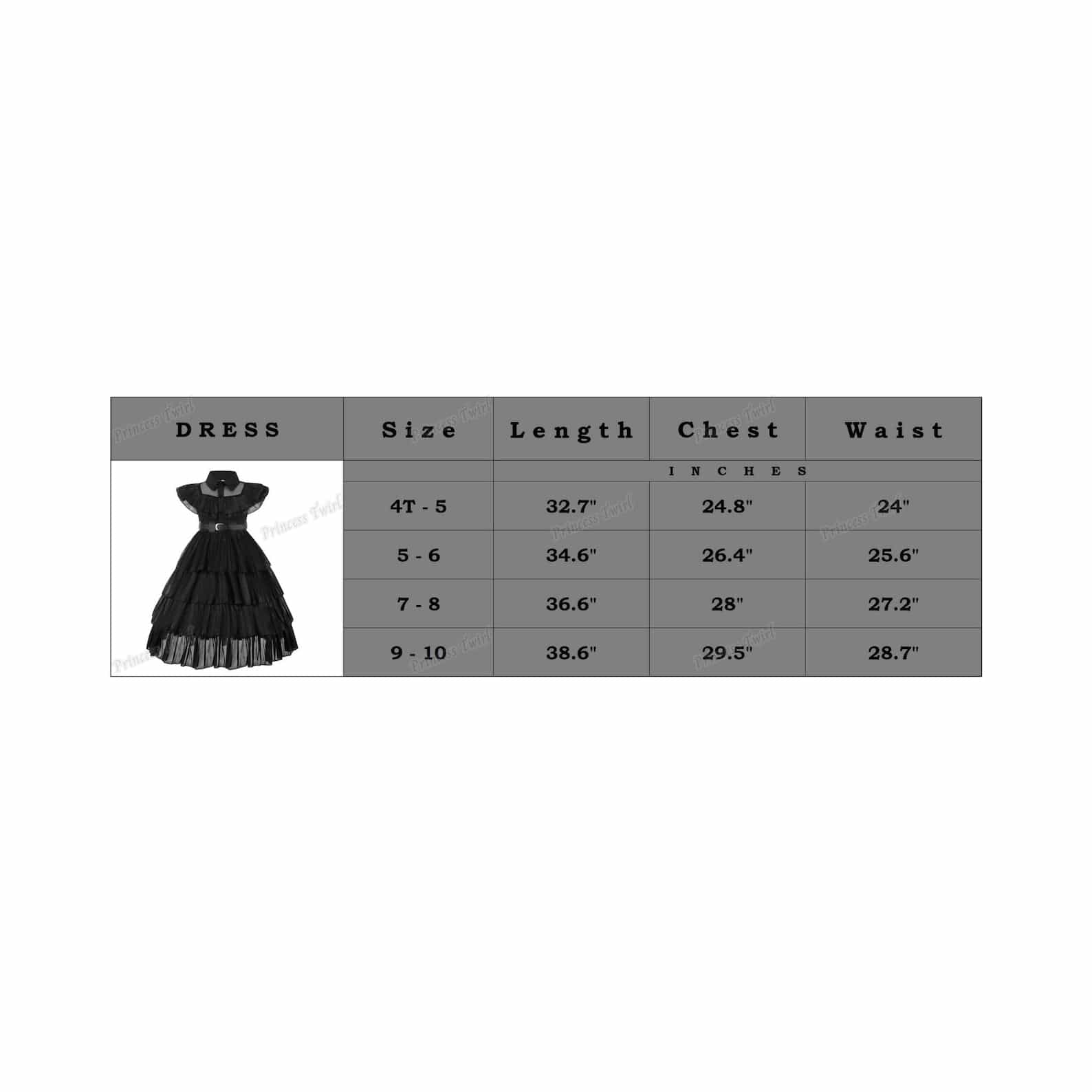 Disney-Inspired Wednesday Addams Dress, party costume, and Halloween Outfit