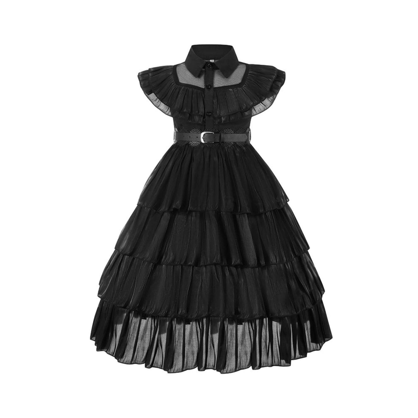 Disney-Inspired Wednesday Addams Dress, party costume, and Halloween Outfit