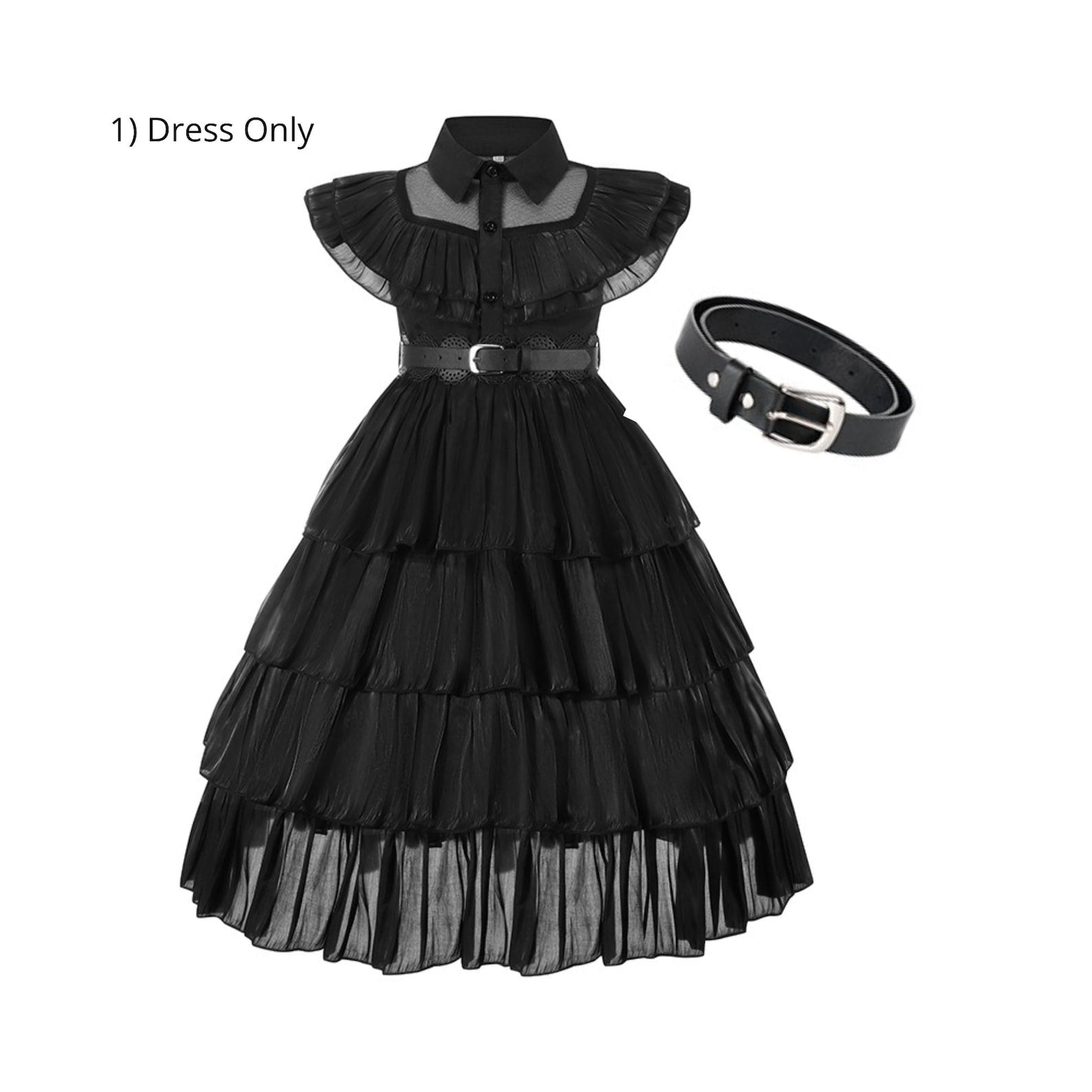 Disney-Inspired Wednesday Addams Dress, party costume, and Halloween Outfit Dress Only