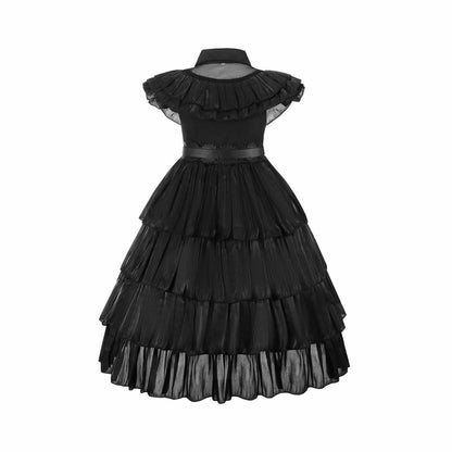 Disney-Inspired Wednesday Addams Dress, party costume, and Halloween Outfit