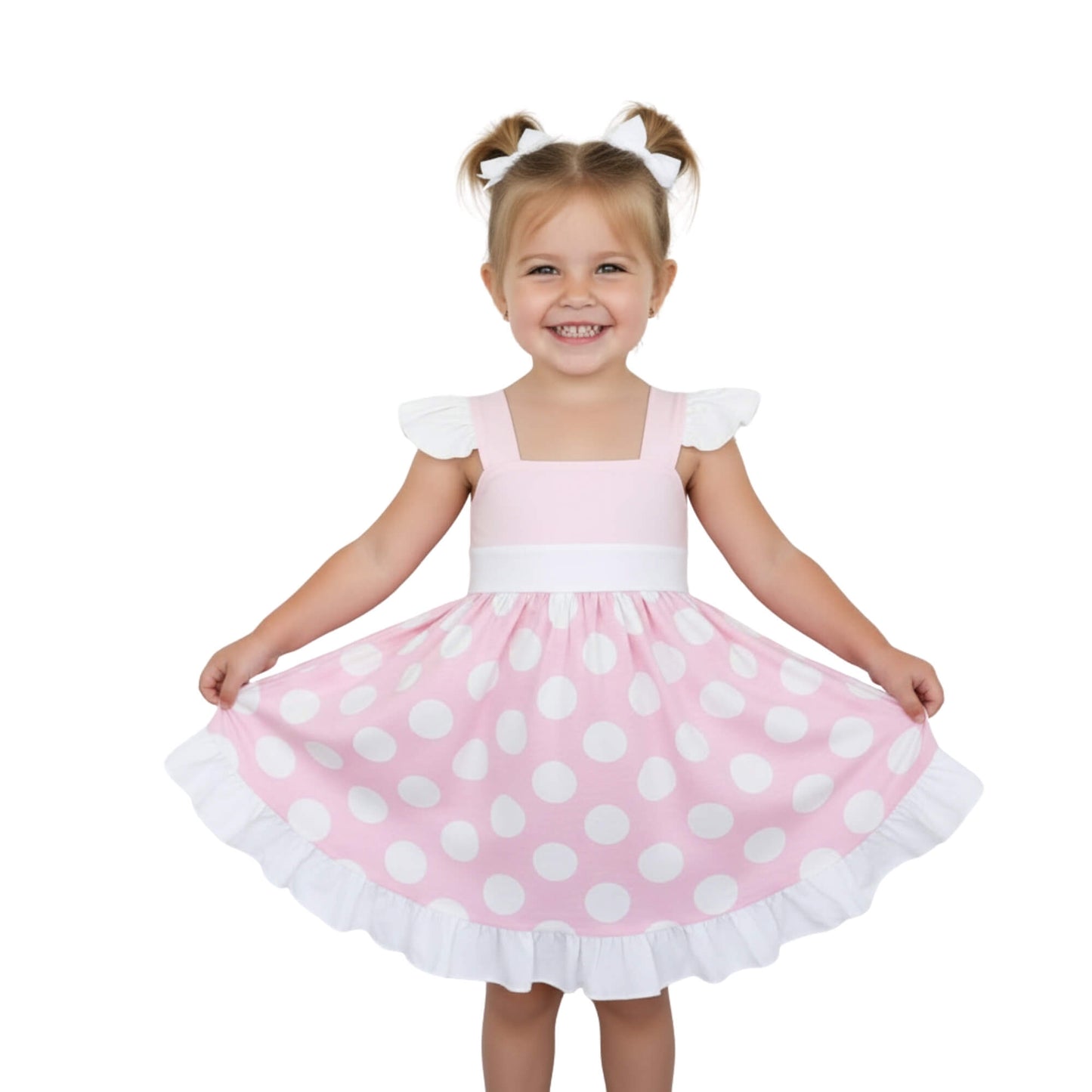 Minnie Mouse Pink Dress for Kids Casual Cosplay