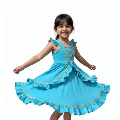Arab Princess Turquoise Dress for Kids Everyday Costume