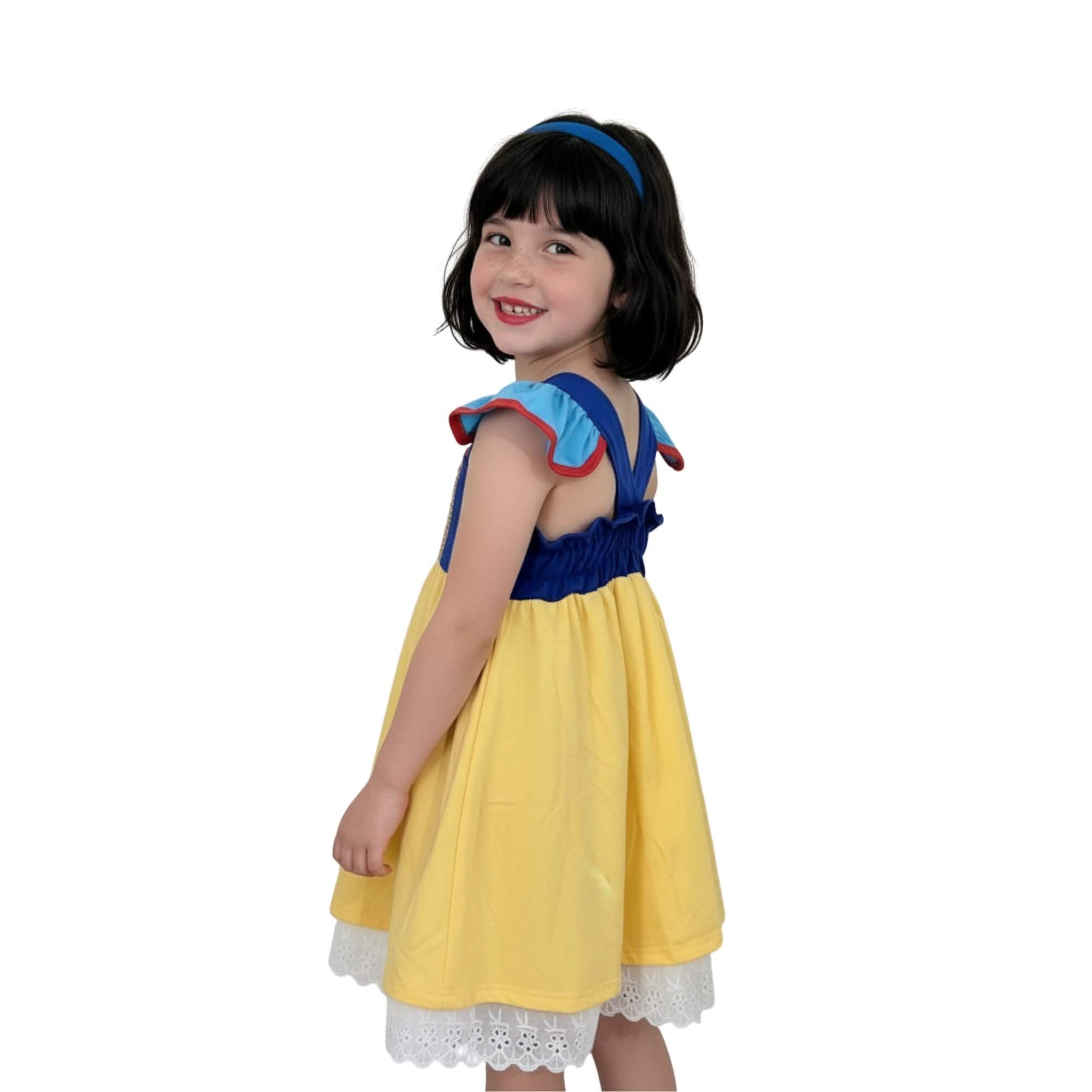disney princess dress snow white Fairest Princess Dress Cosplay for Kids 14