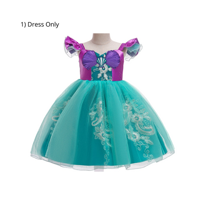 Dive into Adventure with Ariel's Little Mermaid Dress Disney-Inspired Costume Dress Only