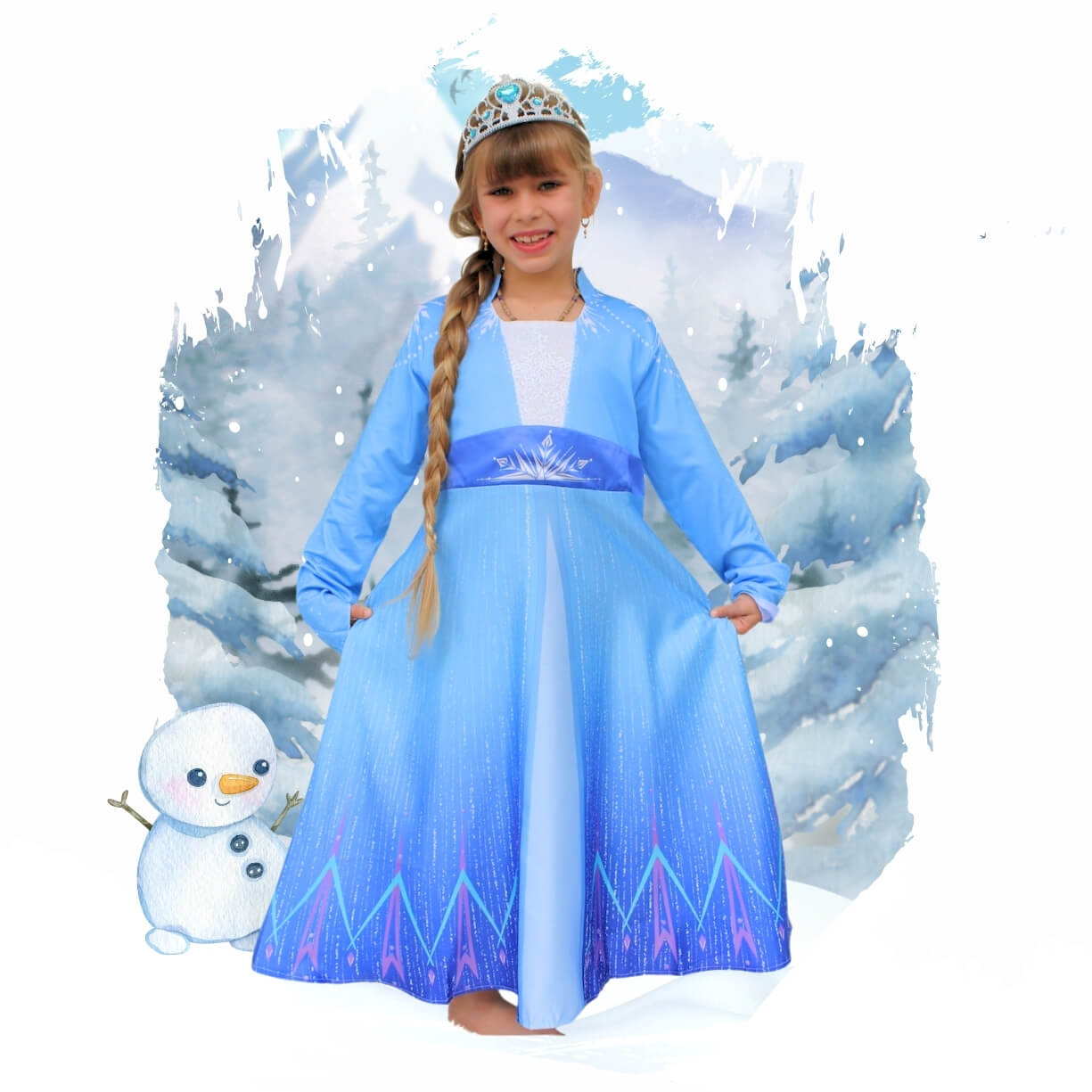 elsa frozen 2 dress for toddlers and kids. christmas dress for kids