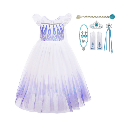 Elsa Frozen 2 Dress and Gift Set for a magical event Dress + Accessories