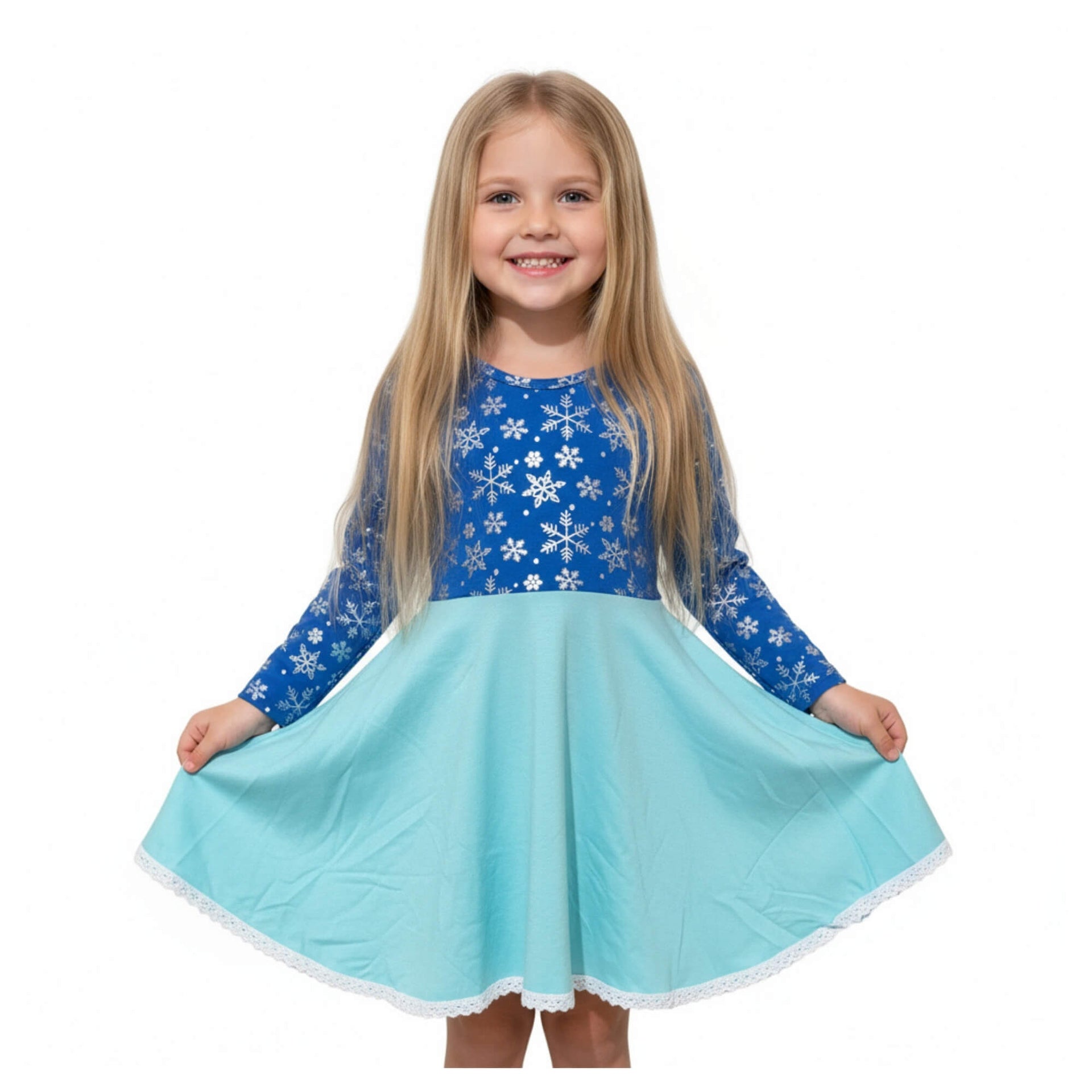 frozen long sleeve dress Disney Toddler & Little Girls Sweet Elsa Long-Sleeve Dress