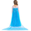 Elsa Ice Queen Gift Set: Frozen-Inspired Blue Birthday Dress & Costume.