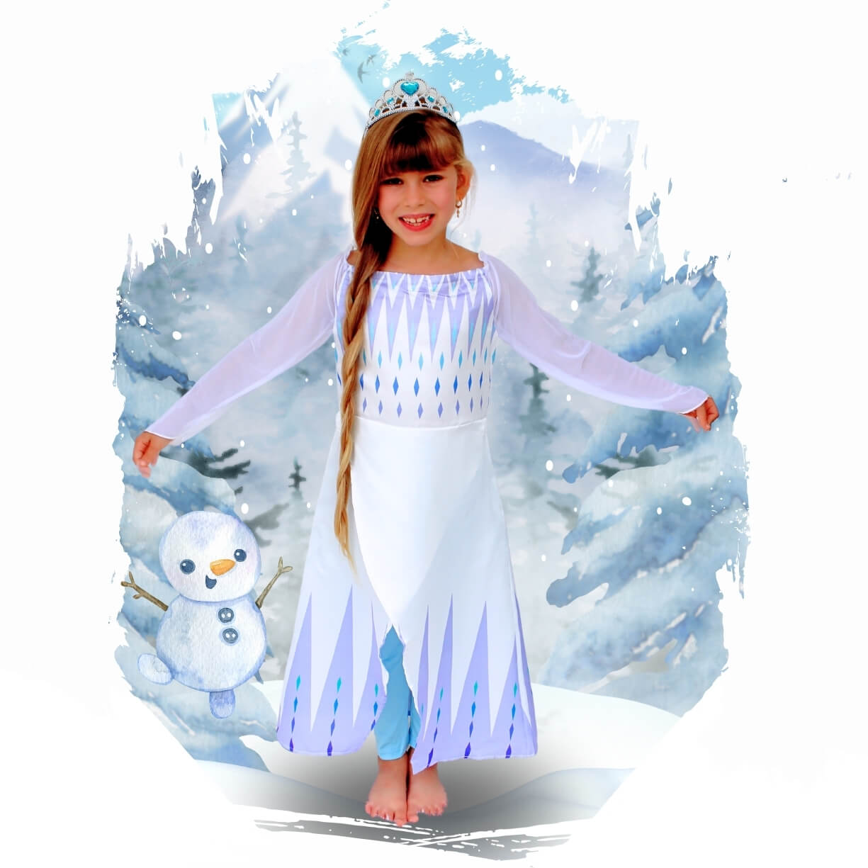 frozen 2 elsa dress longsleeves with pants. holiday outfit, disneybounding for kids and toddlers