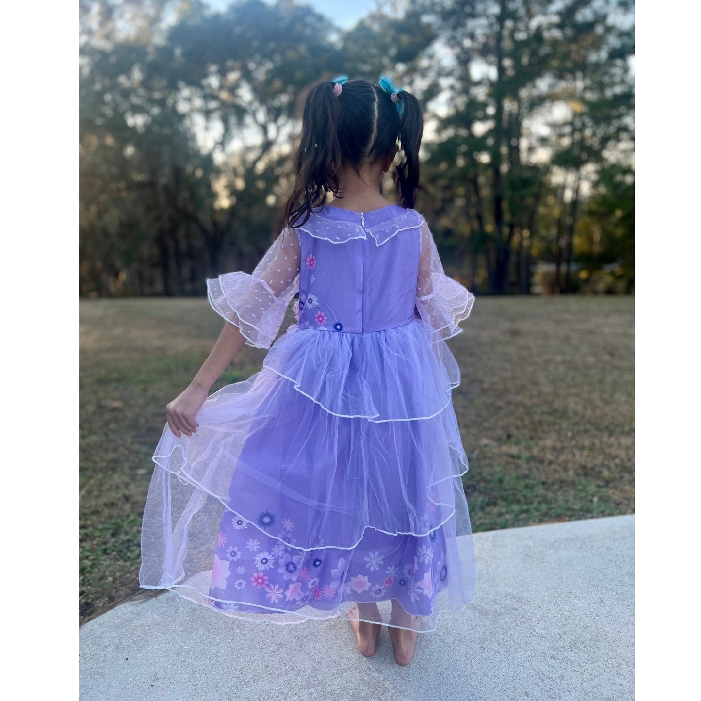 Encanto Isabela Dress with Flower Crown - Perfect Flower Girl Dress Inspired by Isabela from Encanto