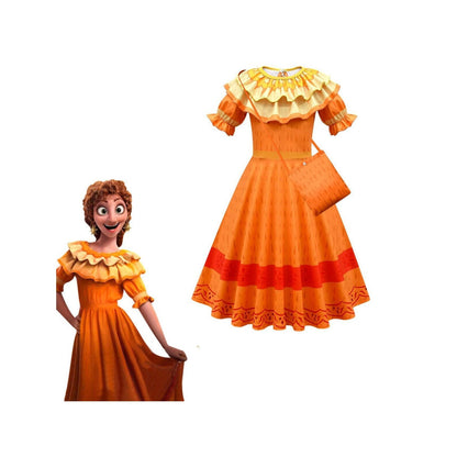 Encanto Pepa Dress and Bag - Disney Inspired Costume Dress-up Set, Encanto Inspired Dress