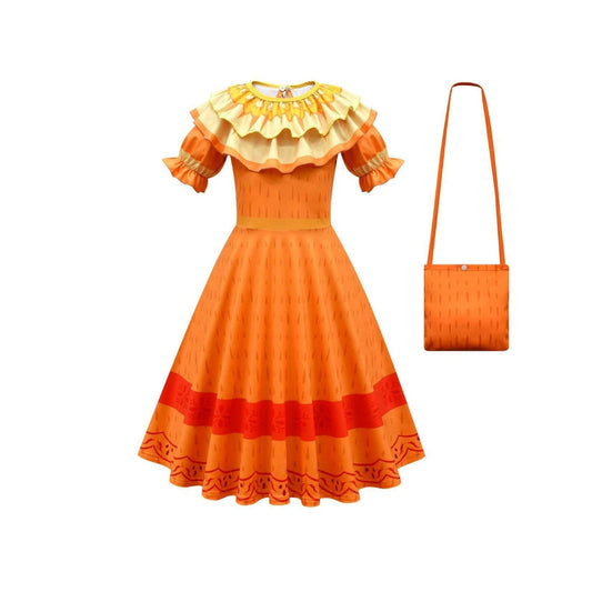 Encanto Pepa Dress and Bag - Disney Inspired Costume Dress-up Set, Encanto Inspired Dress