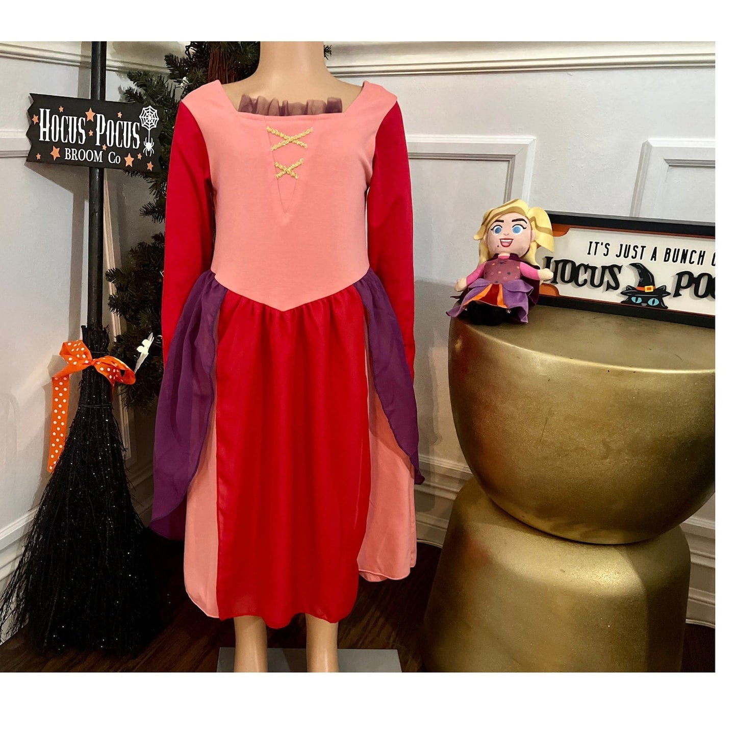 Experience Magic with the Spectacular Sarah Hocus Pocus Witch Dress for Girls