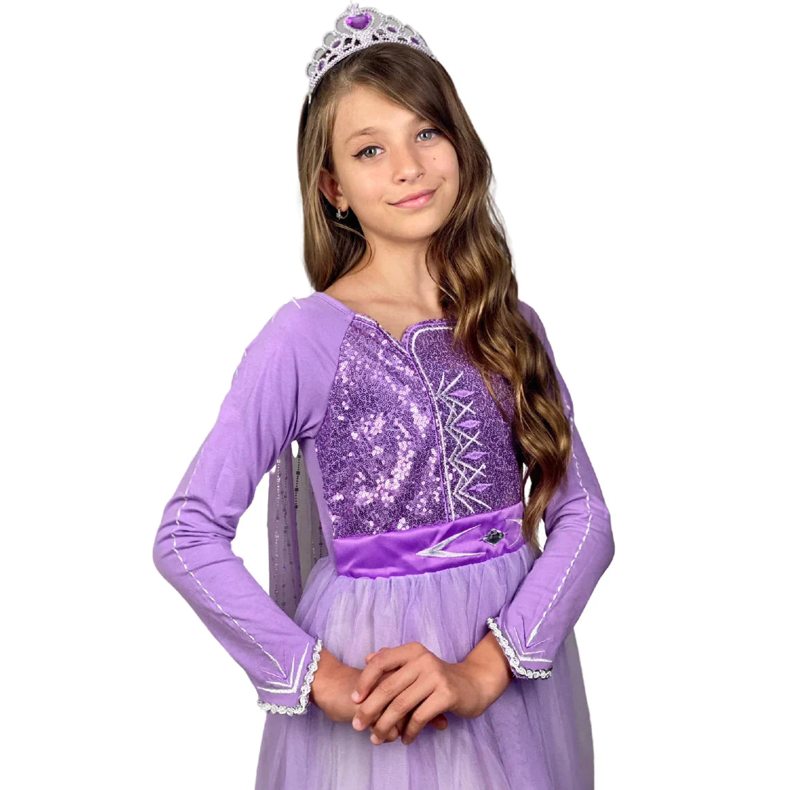 Exquisite Elsa purple dress, Frozen 2 birthday dress + Accessories