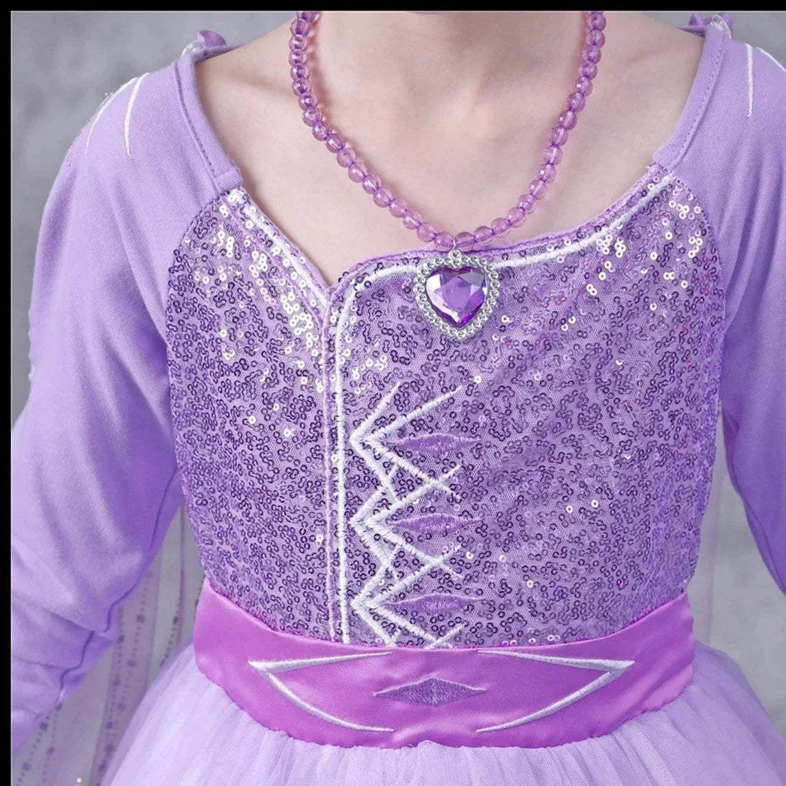 Exquisite Elsa purple dress, Frozen 2 birthday dress + Accessories