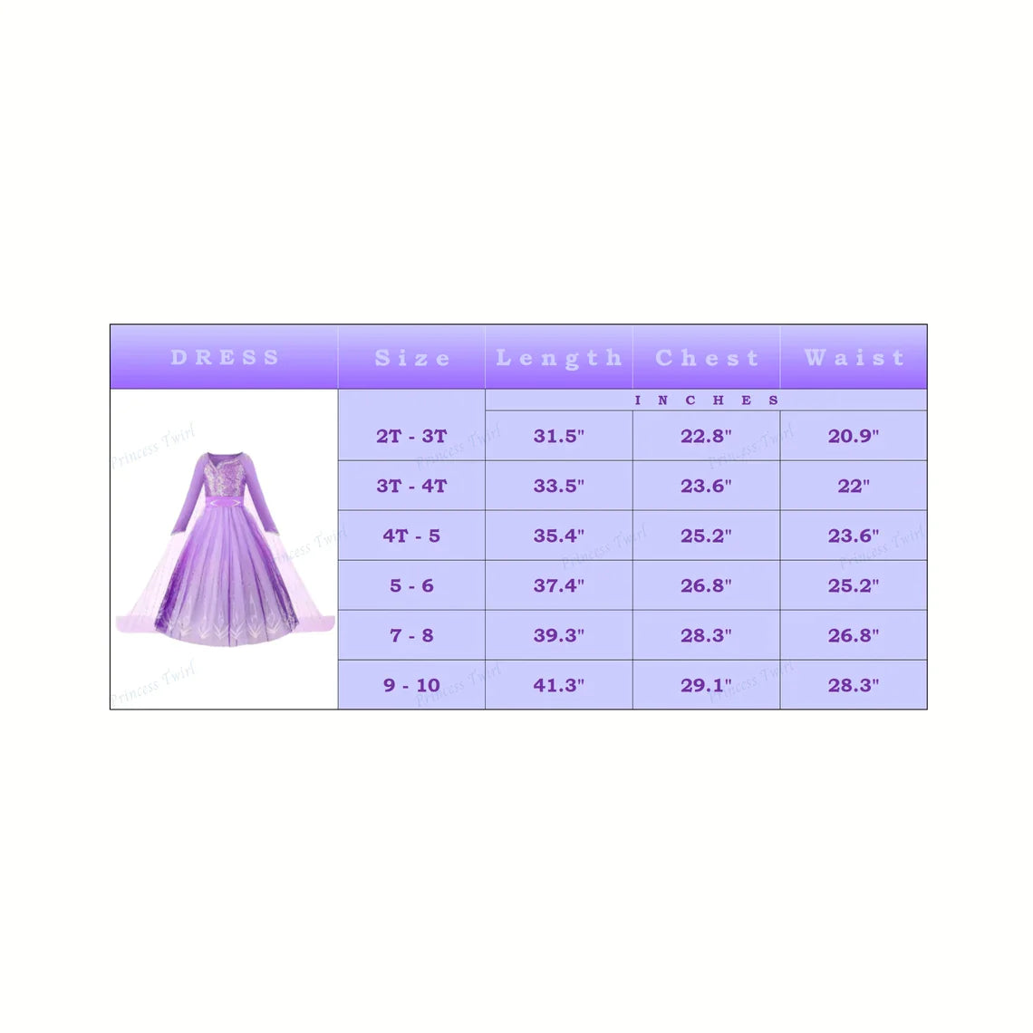 Exquisite Elsa purple dress, Frozen 2 birthday dress + Accessories