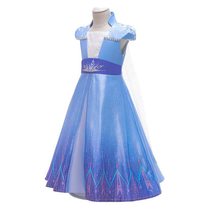 Frozen 2 Elsa Costume with Accessories and Outfit Dress Only