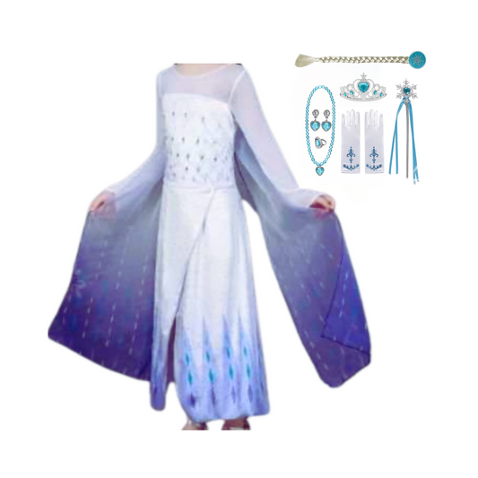 Frozen 2 Elsa Dress-Up Set Dress + Accessories