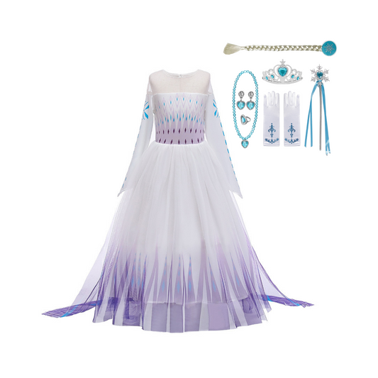 Frozen 2 Elsa Toddler Birthday Dress - Ice Queen-Inspired Dress + Accessories
