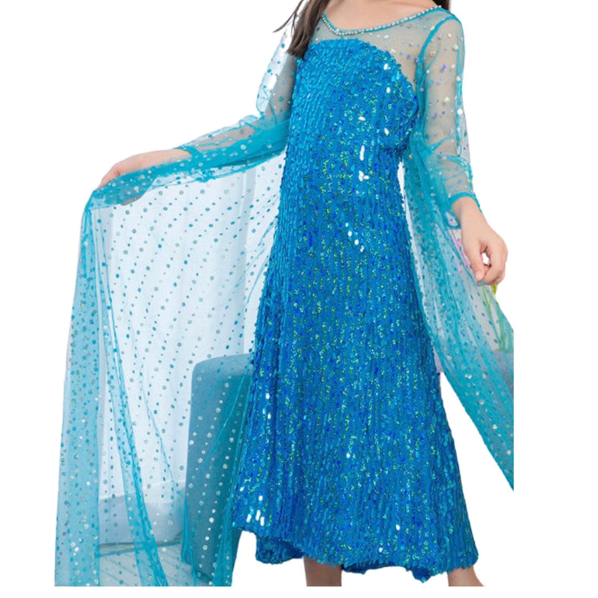 Frozen Elsa Costume: Become the Ice Queen with Dress and Accessories Dress Only