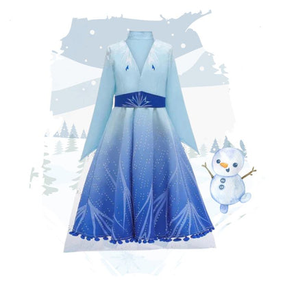 frozen 2 elsa 3 piece costume pants, top and inner dress for kids and toddlers