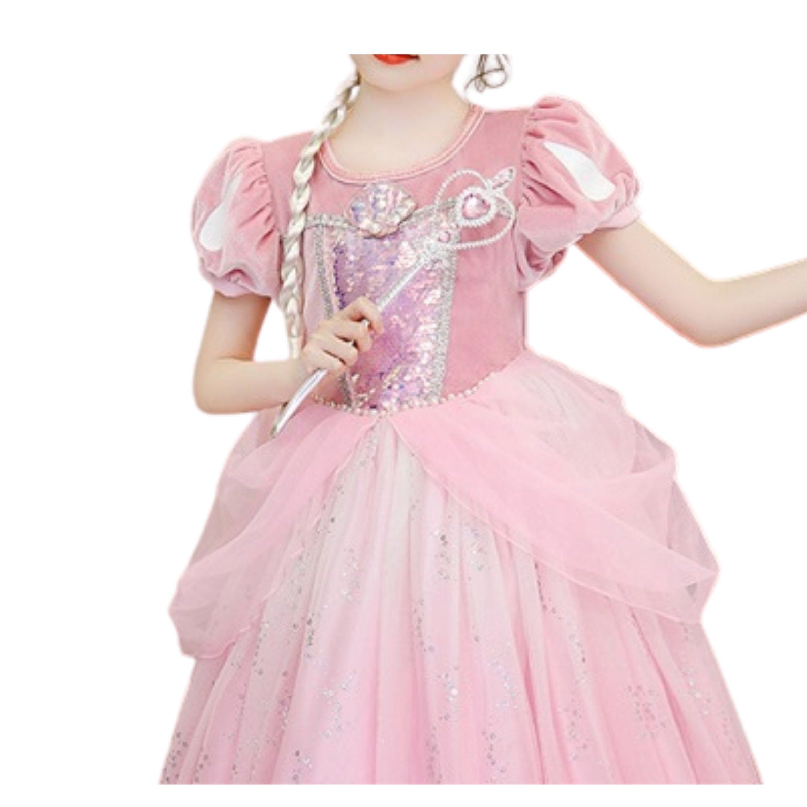 Little Mermaid - Pink Ariel Birthday Dress plus Accessories, a Disney-Inspired design