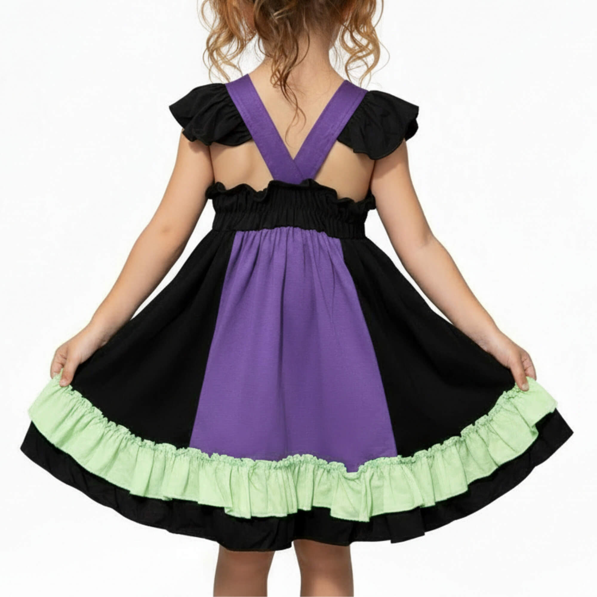 Maleficent Dress for Girls Villain Outfit for Kids