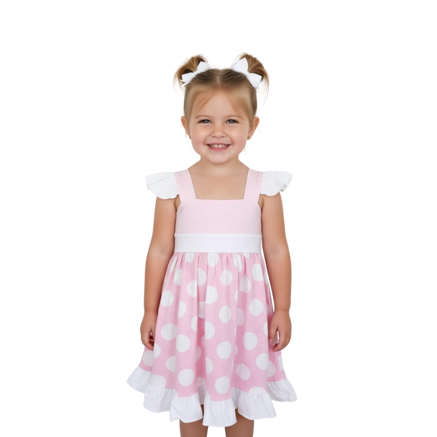 Minnie Mouse Pink Dress for Kids Casual Cosplay
