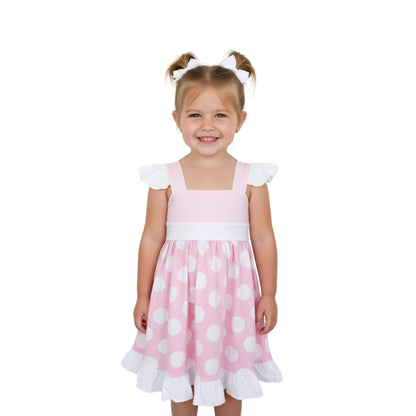 Minnie Mouse Pink Dress for Kids Casual Cosplay
