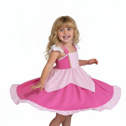 Aurora Pink Sleeping Beauty Disney Bounding Dress for Girls
