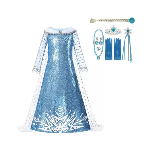 Personalized Elsa Dress Gift Bag The Perfect Birthday Surprise with Frozen Accessories Dress + Accessories
