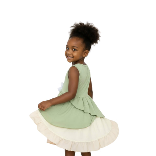 Magical World of Tiana's Birthday Frog Dress Costume Princess Twirl Magical World of Tiana's Birthday Frog Dress Costume Princess Twirl