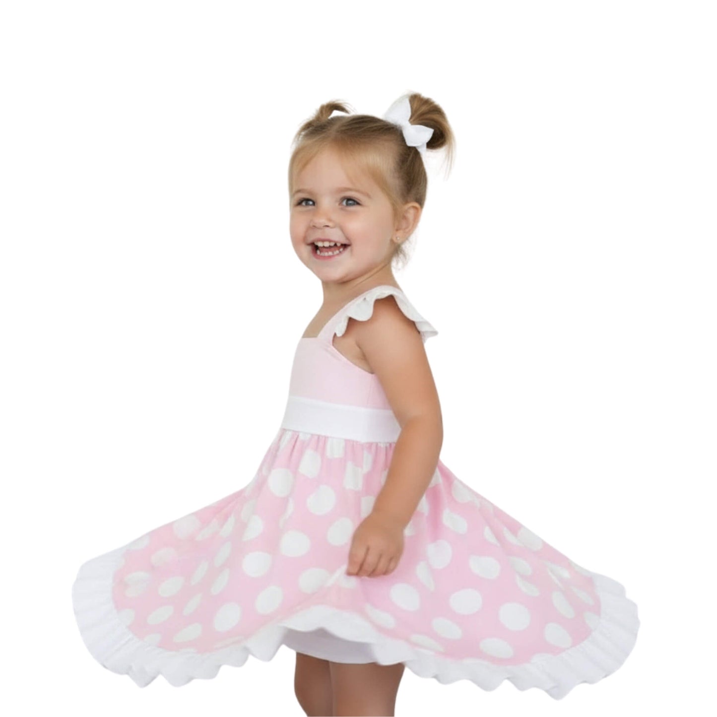 Minnie Mouse Pink Dress for Kids Casual Cosplay