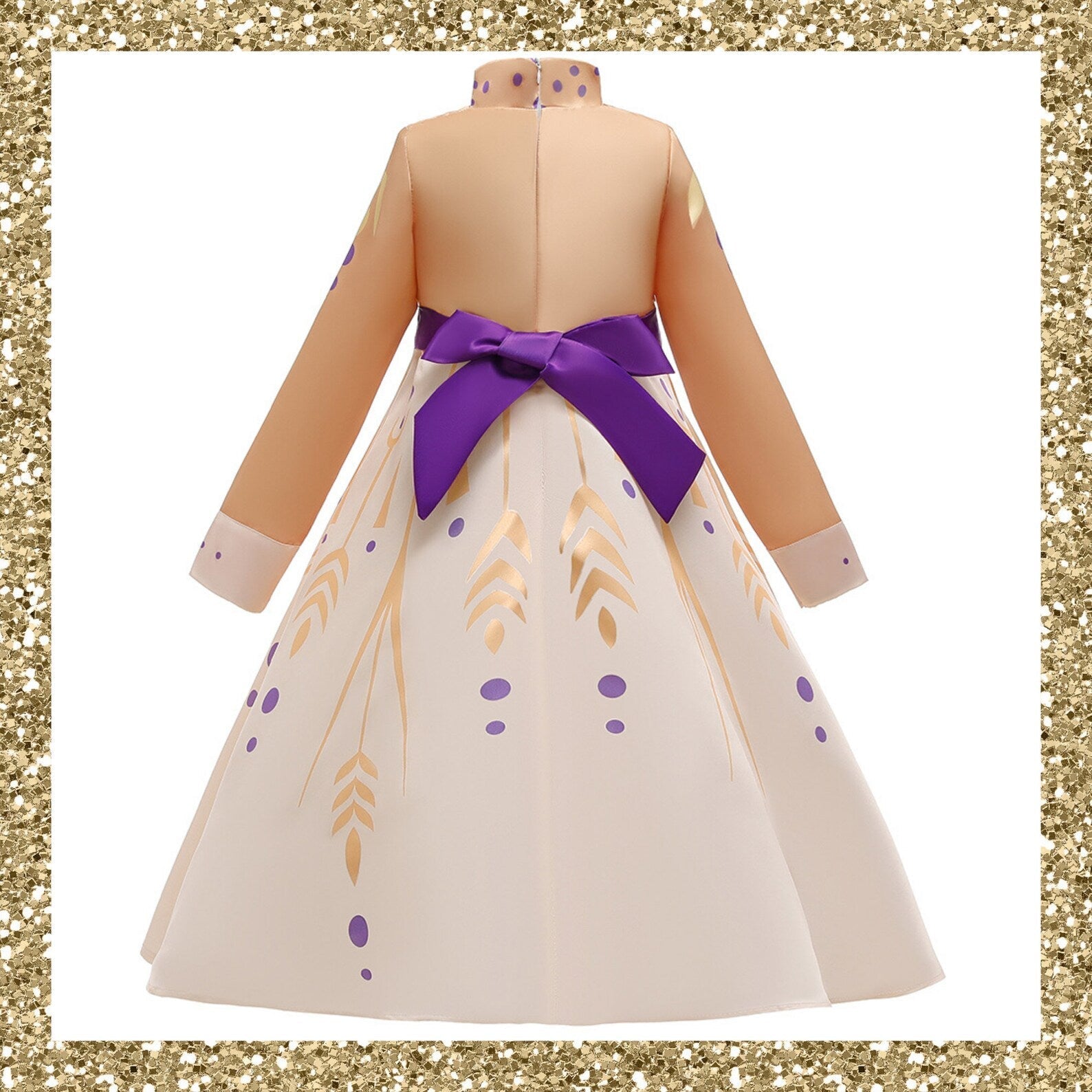 Princess Anna’s Frozen 2 Coronation dress for girls and cosplay Halloween queen costume