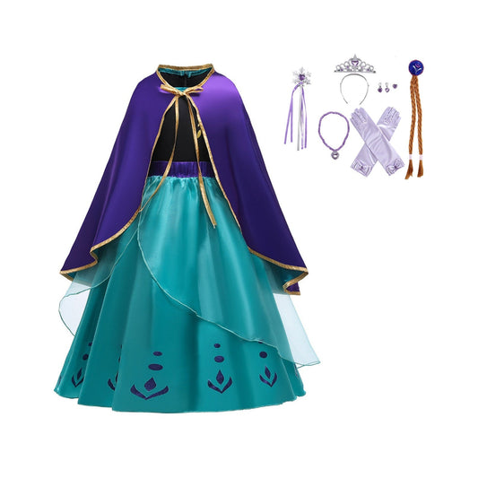 Princess Anna’s Frozen 2 queen dress with accessories