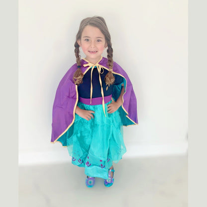 Princess Anna’s Frozen 2 queen dress with accessories