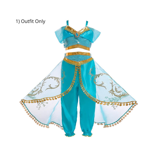 Princess Jasmine Aladdin costume, Jasmine outfit + accessories Outfit Only