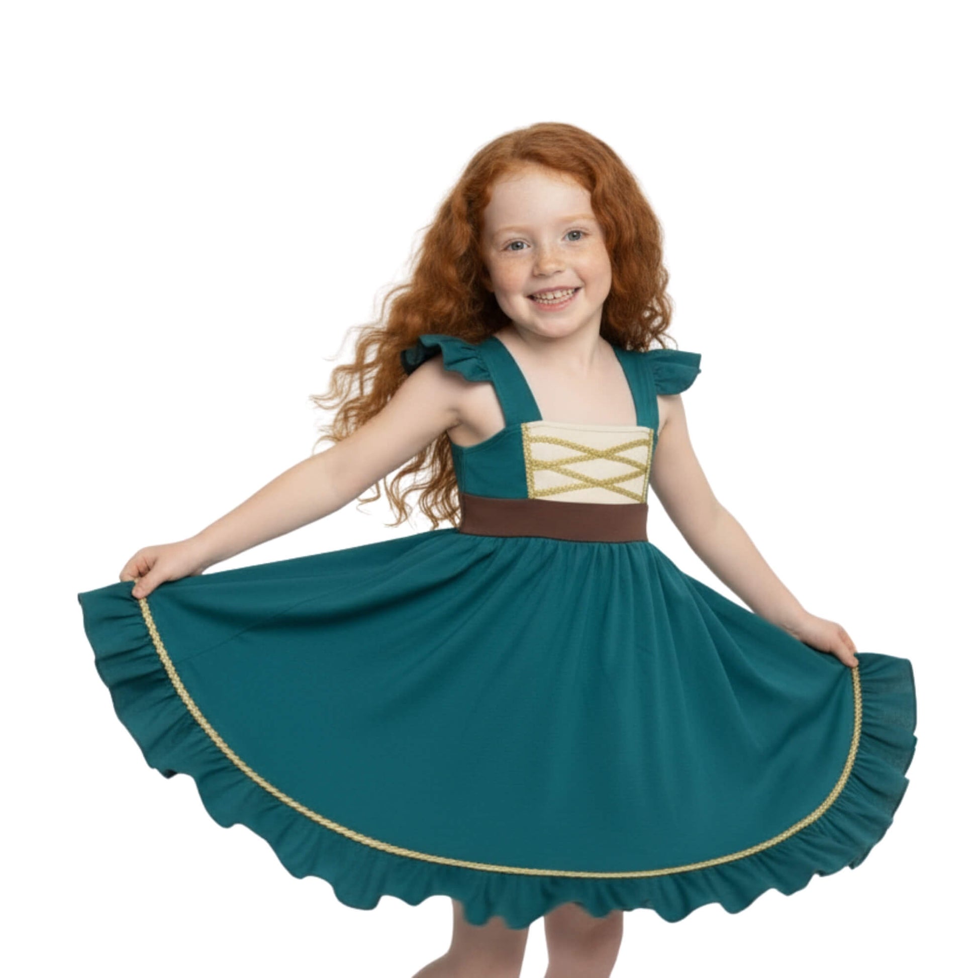 Merida Brave Princess Dress for Kids Everyday Costume Princess Twirl Merida Brave Princess Dress for Kids Everyday Costume Princess Twirl
