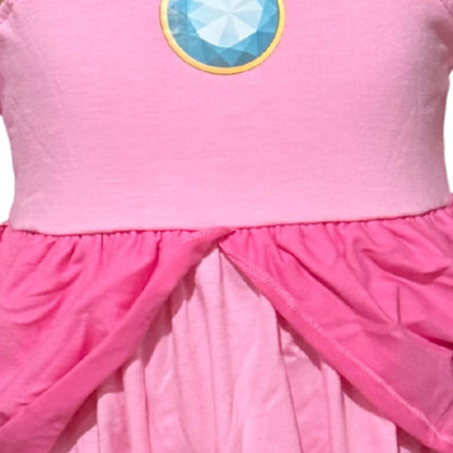 Princess Peach Dress for Girls