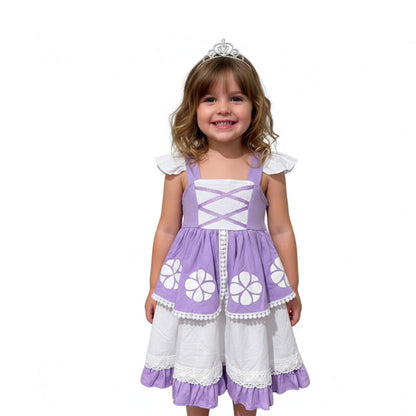 Sofia the First Purple Kids Dress Everyday Costume