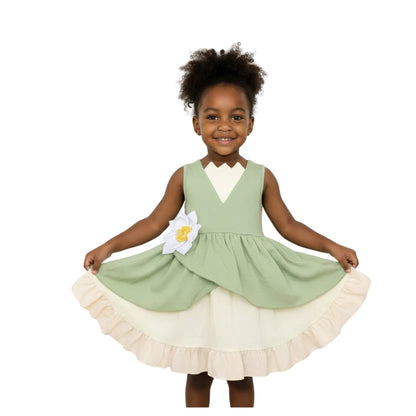 frog dress Princess Ball Gown 7 inch length 18 months Frog Princess Twirl Dress |
