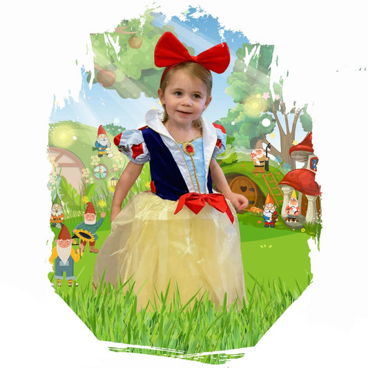 Disney-Inspired Snow White Deluxe Costume for Dress Up or Birthday