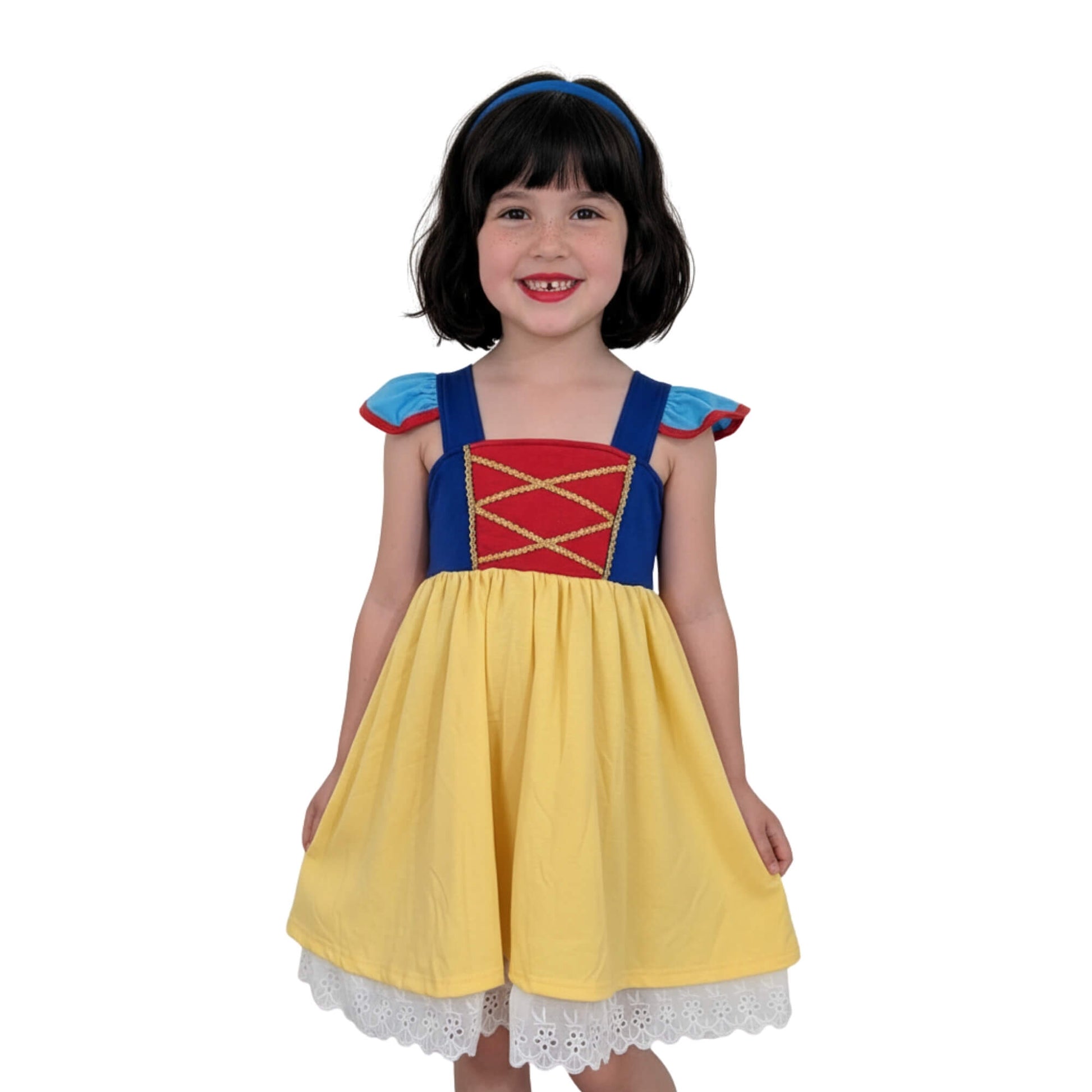 snow white dress up Fairest Princess Dress Cosplay for Kids 14