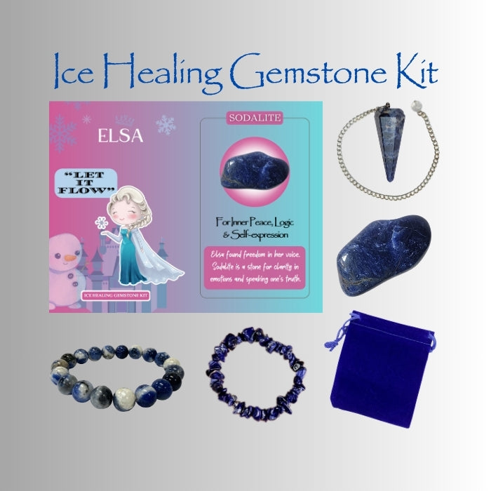 Princess Elsa's Ice Healing Gemstone Kit - Sodalite