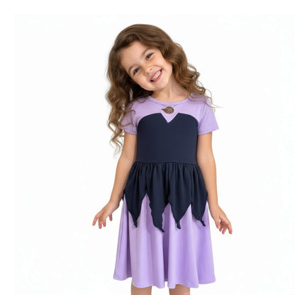 Ursula Girls Purple Costume Everyday Dress