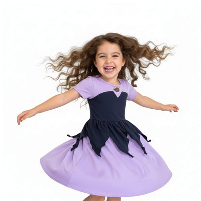 Ursula Girls Purple Costume Everyday Dress