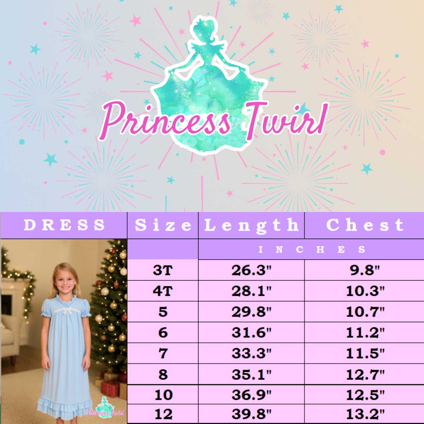 Blue Clara Nutcracker Christmas Morning Dress