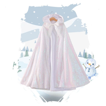 white elsa cape for girls dress up