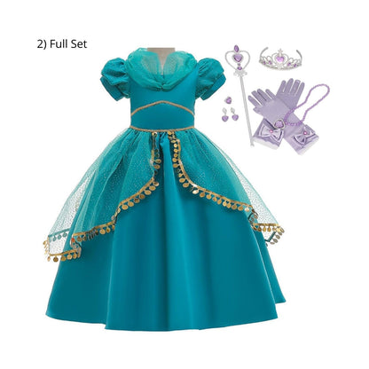 Alladin's Princess Jasmine Deluxe Dress Full Set